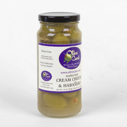 Habanero & Cream Cheese Stuffed Olives